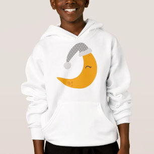 Schlafmond, Nachtkappe, Niedlicher Mond, Gelber Mo Hoodie