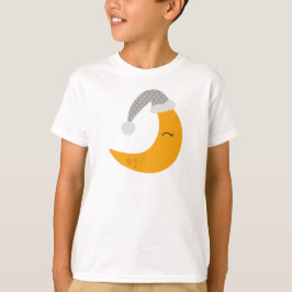 Schlafmond, Nachtkappe, Niedlicher Mond, Gelber Mo T-Shirt