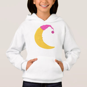 Schlafmond, Niedlicher Mond, Gelber Mond, Nachthem Hoodie