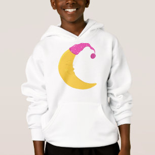 Schlafmond, Niedlicher Mond, Gelber Mond, Nachthem Hoodie