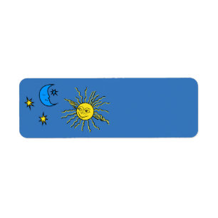 Schlafmond und lächelnde Sonne