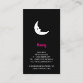 Schlafmoon Nanny Babysitter Visitenkarte (Vorderseite)
