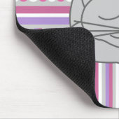 Schlafmuster für graue Katzen Mousepad (Ecke)