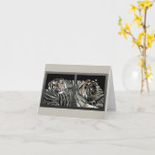 "Schlafmuster" - Tigerkarte Karte (Gelbe Blume)