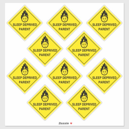 Schlafmütter Aufkleber (Blatt)