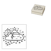 Schlafnächtlicher Himmel Gummistempel (Stempel)