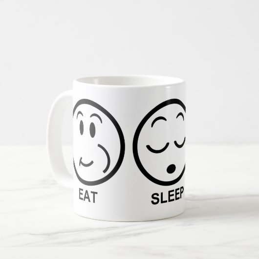 Schlafökonomie essen kaffeetasse (Vorderseite Links)
