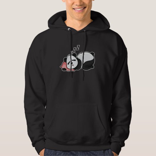 Schlafpanda-Design für Panda-Bärenfans Hoodie (Vorderseite)