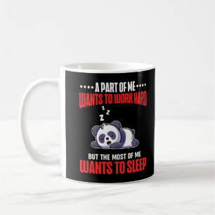 Schlafpanda Funny Tired Worker Kaffeetasse