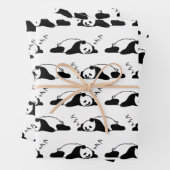 Schlafpanda ZZZ Bär Lover Lazy Nickerchen Tiere Geschenkpapier Set (Beispiel)