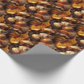 Schlafpapier für Eichhörnchen Geschenkpapier (Ecke)