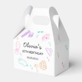 Schlafparty Mädchen Geburtstag Geschenkschachtel (Vorderseite)