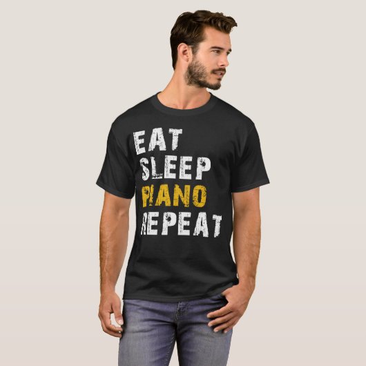 Schlafpiano T-Shirt (Vorne ganz)