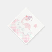 Schlafpink Dinosaurier Napkins Serviette (Ecke)