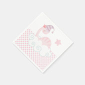 Schlafpink Dinosaurier Napkins Serviette (Ecke)