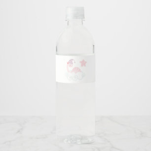 Schlafpink Dinosaurier Wasserflaschenetikett