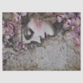 Schlafpink Lady Decoupage Seidenpapier (Vorderseite)