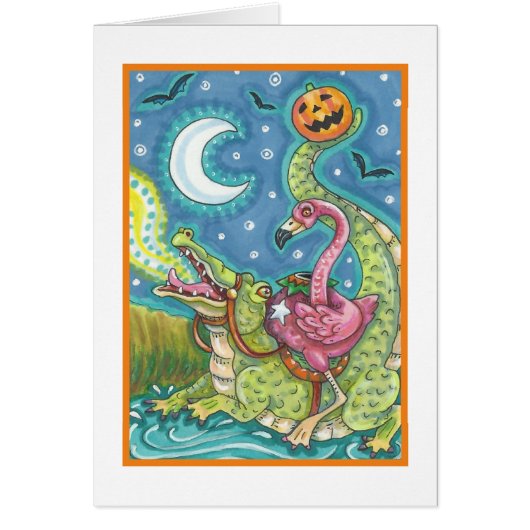 SCHLAFPLATTE FLAMINGO- UND KROKODILE-KARTENLÖSCHUN (Vorne)