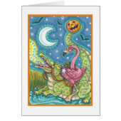 SCHLAFPLATTE FLAMINGO- UND KROKODILE-KARTENLÖSCHUN (Vorne)