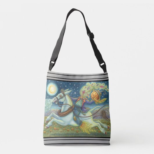 SCHLAFPLATTE UND MULE CROSS BODY TOTE BAG TRAGETASCHEN MIT LANGEN TRÄGERN (Rückseite)