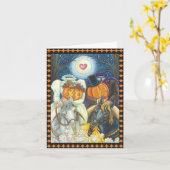 SCHLAFPLATTE WEDD HALLOWEEN NOTE CARD *VERSE KARTE (Gelbe Blume)