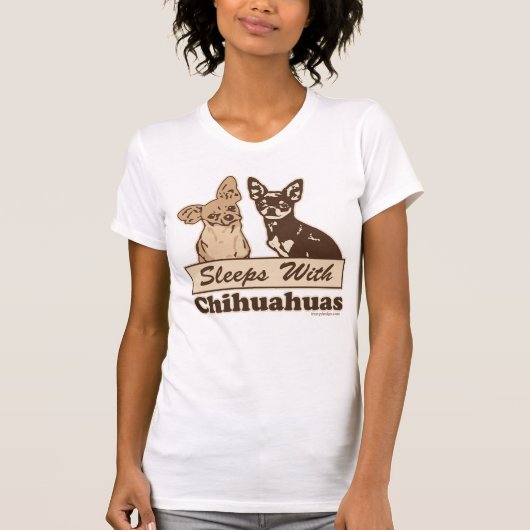 Schlafplätze mit Chihuahuas-Hunden T-Shirt (Vorderseite)