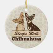 Schlafplätze mit Chihuahuas Keramikornament (Hinten)