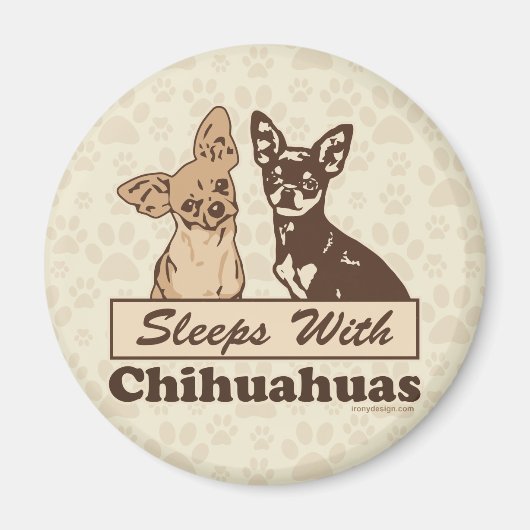 Schlafplätze mit Chihuahuas Magnet (Vorne)