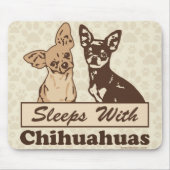 Schlafplätze mit Chihuahuas Mousepad (Vorne)
