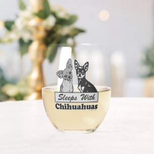 Schlafplätze mit Chihuahuas Weinglas Ohne Stiel