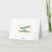 Schlafplätze mit Holiday Overload Feiertagskarte (Rückseite)