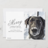 Schlafpolarbär Feiertagskarte (Rückseite)