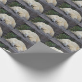 Schlafpolarbär Geschenkpapier (Ecke)
