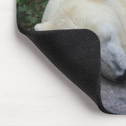 Schlafpolarbär Mousepad (Ecke)