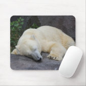 Schlafpolarbär Mousepad (Mit Mouse)