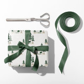 Schlafpolarbär Winterwaldcreme Geschenkpapier