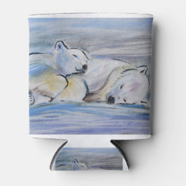 Schlafpolarbären Dosenkühler