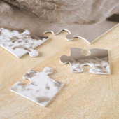 schläfrig-freundliche, weiße Pitbulle Hassdee nich Puzzle (Seite)