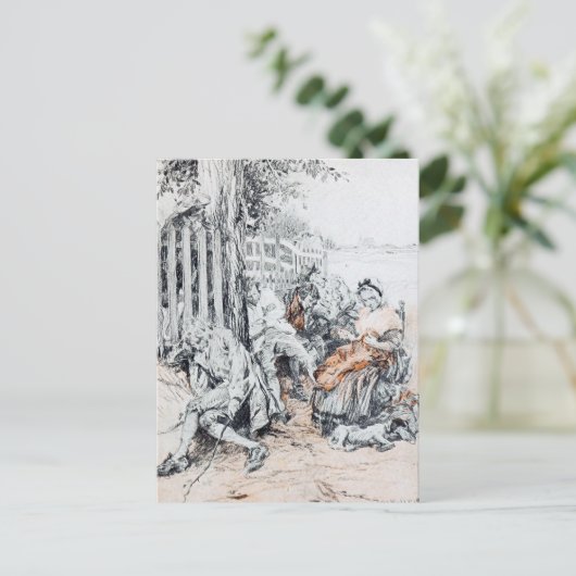 Schläfrig Hollow: Ein schlauer, träumlicher Einflu Postkarte (Stehend Vorderseite)