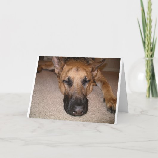 Schläfrig Karte (Vorderseite)