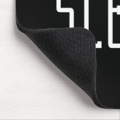 Schläfrig. Typografie Mousepad (Ecke)