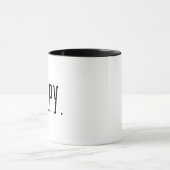 Schläfrig. Typografie Tasse (Zentrum)