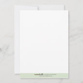 Schläfrige Bärn-12x18 Baby-Duschen-Einladung Einladung (Rückseite)