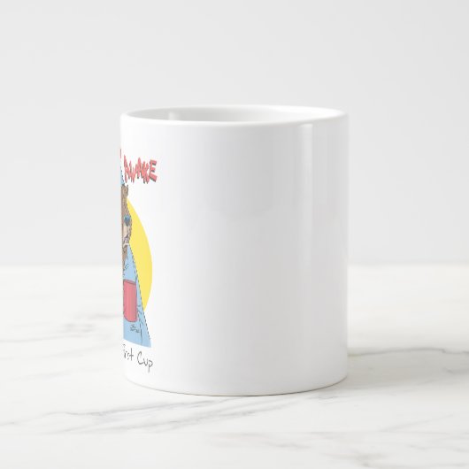 Schläfrige Bärn-Neuheits-Kaffee-Tasse Jumbo-Tasse (Vorderseite)