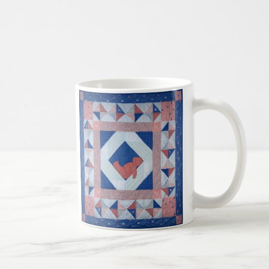 Schläfrige Bärn-Steppdecke Kaffeetasse (Rechts)
