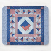 Schläfrige Bärn-Steppdecke Mousepad (Vorne)