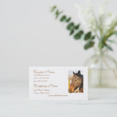 Schläfrige Entwurfs-PferdeVisitenkarten Visitenkarte (Stehend Vorderseite)