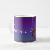 Schläfrige Eulen-personalisierte Tasse (Vorderseite Links)