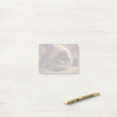 Schläfrige französische Bulldogge Post-it Klebezettel (Auf Schreibtisch)