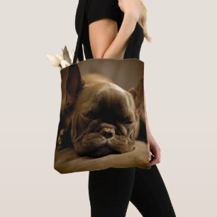 Schläfrige französische Bulldogge Tasche
